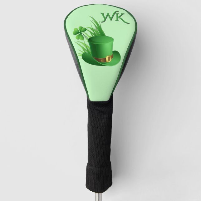 Kobold-Nelken-Hut im Gras-Monogramm Golf Headcover (Vorderseite)