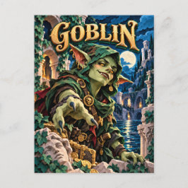 Kobold, Papier-Schnitt-Monster Postkarte