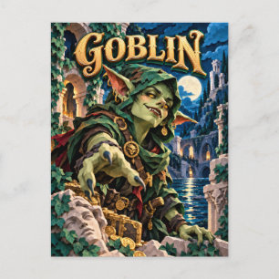 Kobold, Papier-Schnitt-Monster Postkarte