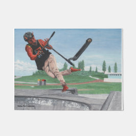 Kobold Scooter Tricks Fantasy Art Doormat Fußmatte