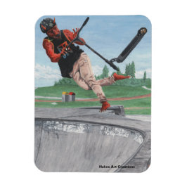 Kobold Scooter Tricks Fantasy Kühlschrank Magnet