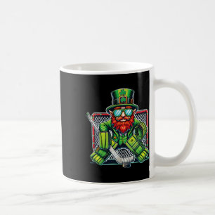 Kobold spielt Eishockey-Torwart St. Patrickstag Kaffeetasse