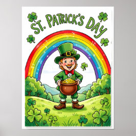 Kobold St. Patrick's Day Kleeblatt Poster