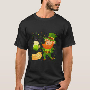 Kobold trinkt Bier St. Patrick's Day T-Shirt