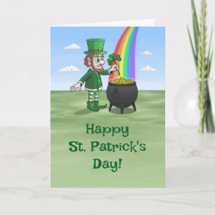 Kobolde Frohen St. Patrick's Day Karte