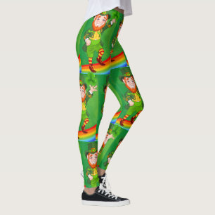 Kobolde & Kleeblatts St Patrick's Day Rainbow Leggings