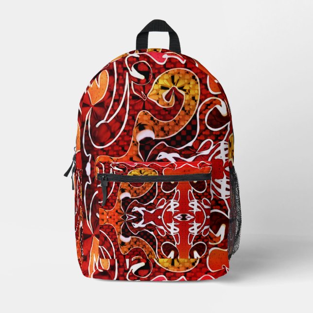 Kobra Bedruckter Rucksack (Vorderseite)