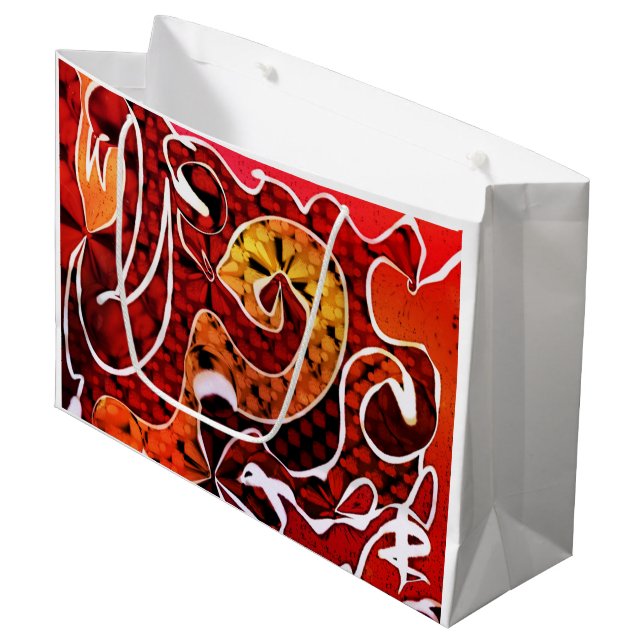 Kobra Große Geschenktüte (Vorderseite Schrägansicht)