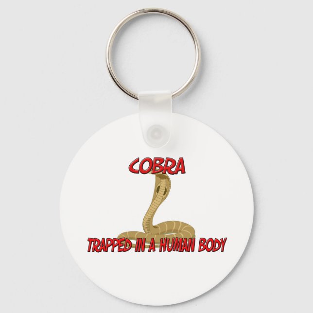 Kobra in einem menschlichen Körper gefangen Schlüsselanhänger (Vorderseite)