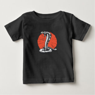Kobra öffnet Haube, Schlange greift an Baby T-shirt