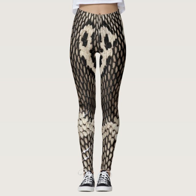 Kobra-Schlangen-Haut-coole Leggings (Vorderseite)
