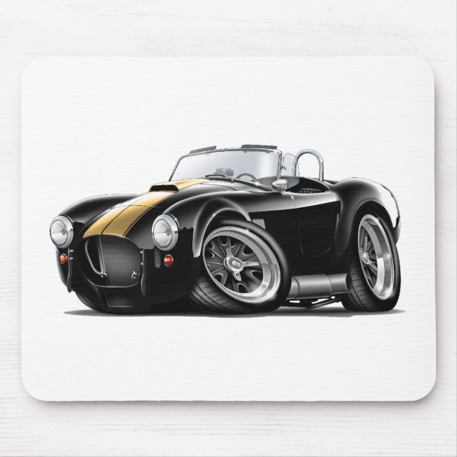 Kobra Schwarz-Goldauto Mousepad (Vorne)