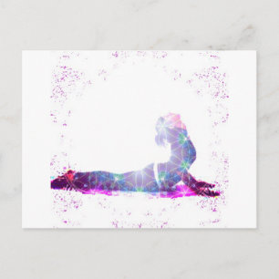 Kobra-Universum-Yoga-Pose-Reihe Postkarte