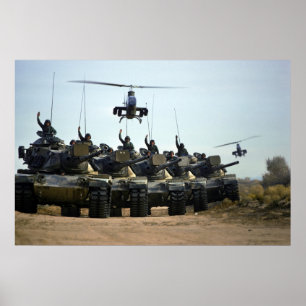 Kobren AH-1 und M60 Pattons Poster