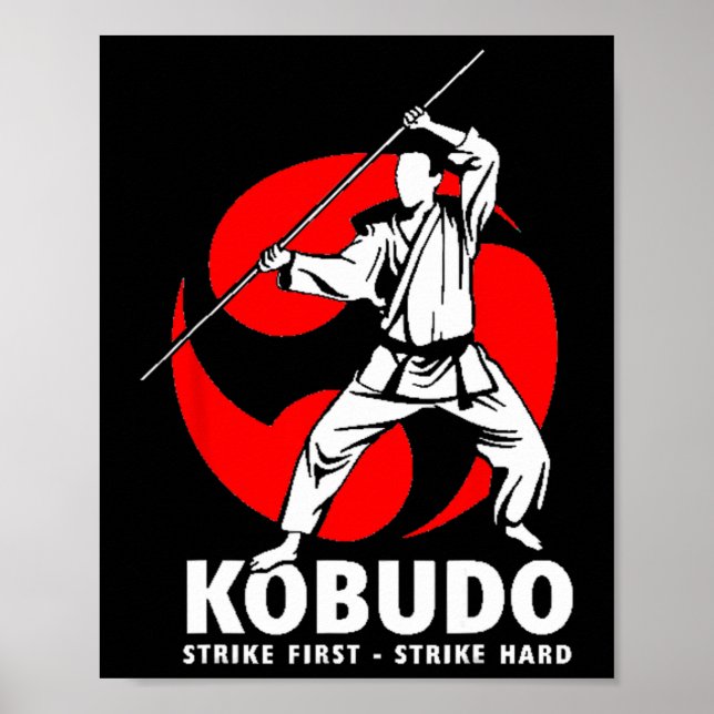 Kobudo Martial Arts Weapons Training Dojo  Poster (Vorne)
