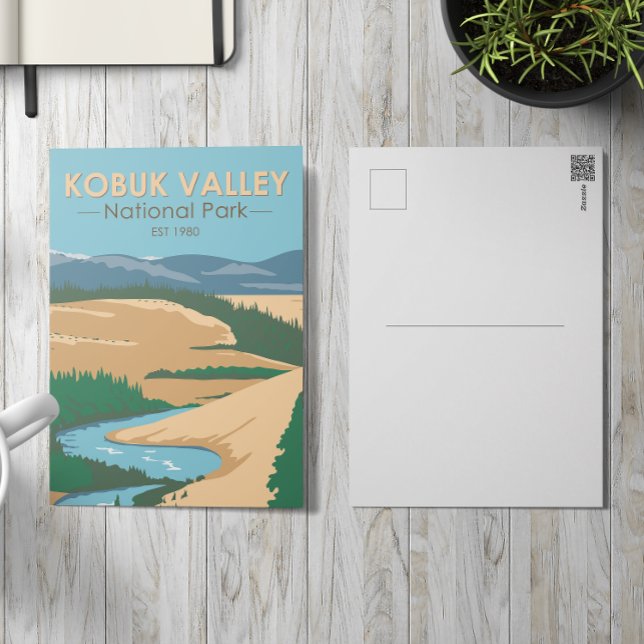 Kobuk Tal Nationalpark Alaska Vintag Postkarte (Von Creator hochgeladen)