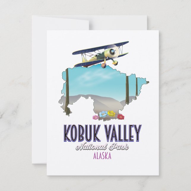 Kobuk Valle Alaska Nationalpark Karte (Vorderseite)