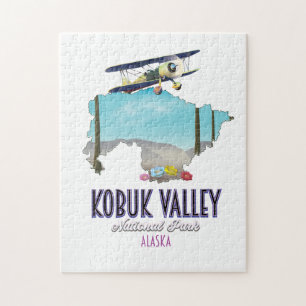 Kobuk Valley Alaska Nationalpark-Karte Puzzle