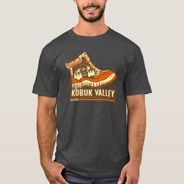 Kobuk Valley National Park Alaska Brown And Orange T-Shirt (Vorderseite)