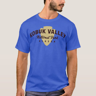 Kobuk Valley National Park Gebogener Text Braun T-Shirt