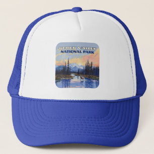 Kobuk Valley Nationalpark Alaska Karibu Vintage Truckerkappe