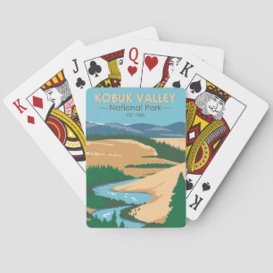 Kobuk Valley Nationalpark Alaska Vintage Spielkarten