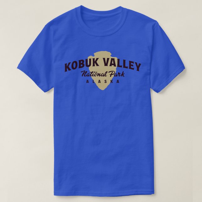 Kobuk Valley Nationalpark Arch Text braun T-Shirt (Design vorne)