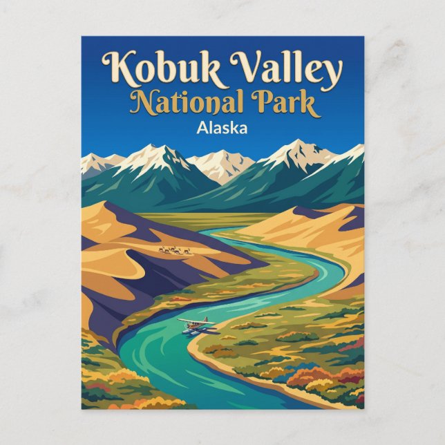 Kobuk Valley Nationalpark USA Postkarte (Vorderseite)