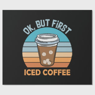Koch, aber erst eisgekühlter Kaffee Geschenkpapier