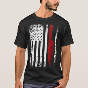 Koch American Flag Cooking Patriotic Kitchen Grill T-Shirt