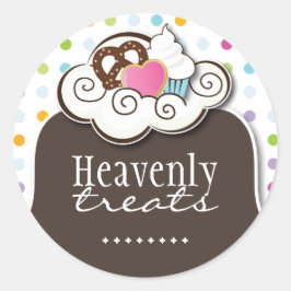 Koch-Aufkleber für dekorative Konditorei Runder Aufkleber