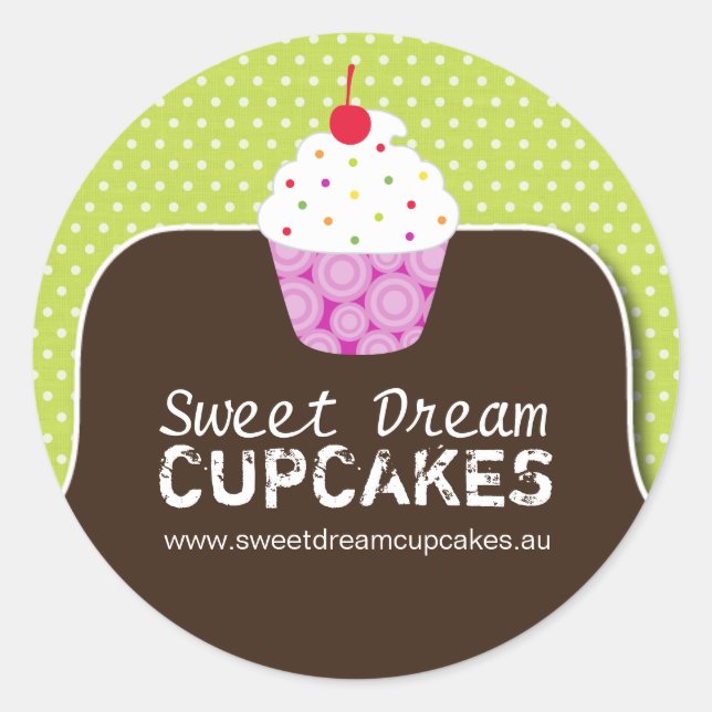 Koch-Aufkleber für dekorative Konditorei Runder Aufkleber (Vorderseite)