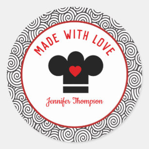 Koch aus Liebe-Aufkleber Runder Aufkleber