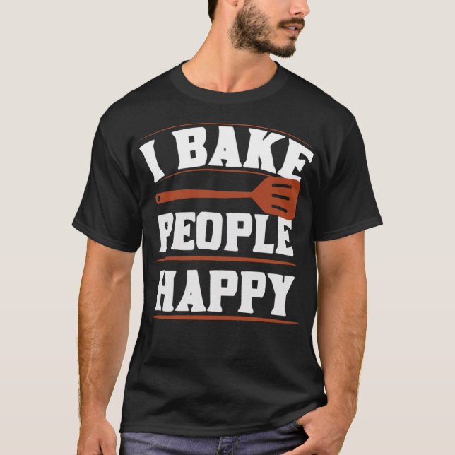 Koch Baker Bagel Dope Köche T-Shirt (Vorderseite)
