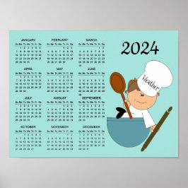 Koch Baker Design 2024 Kalenderposter Poster