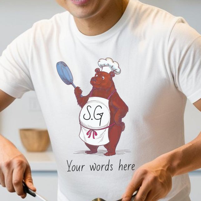 Koch Bear T-Shirt - Funny Cooking Shirt für Food L (Von Creator hochgeladen)