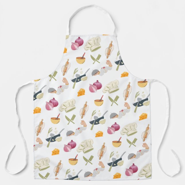 Koch Beruf Vater Muster Schürze (Vorderseite)