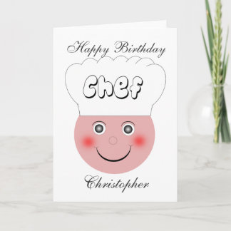 Koch Birthday Karte