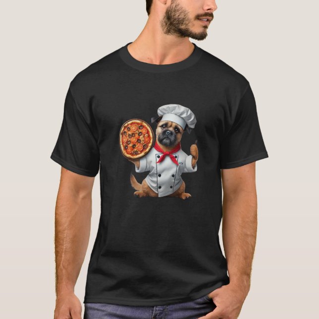 Koch Buddys Adorable Pup Shirt für nationale Pizza (Vorderseite)