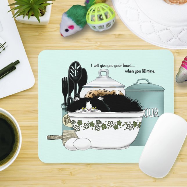 Koch Cat Blue Mousepad (Von Creator hochgeladen)