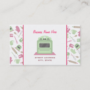Koch Caterer Business Card - Küchenmuster Visitenkarte