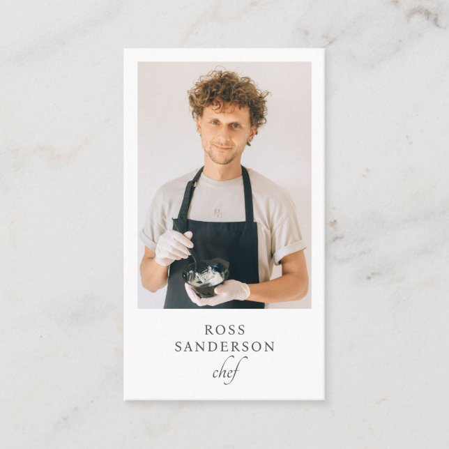 Koch Caterer Business Card Visitenkarte (Vorderseite)