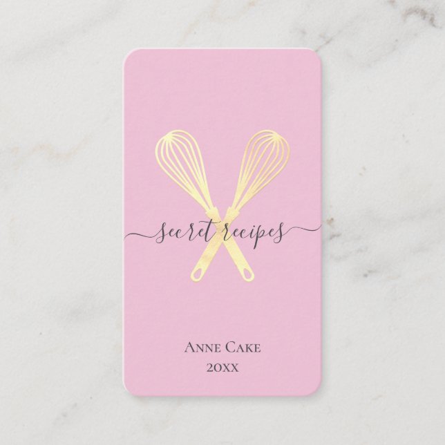 Koch Caterer Editable Qr-Code Visitenkarte (Vorderseite)