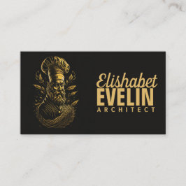 Koch Catering Gold Modernes Schwarzes Blinzeln 309 Visitenkarte