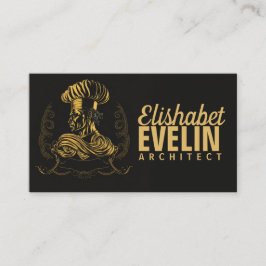 Koch Catering Gold Modernes Schwarzes Blinzeln 507 Visitenkarte