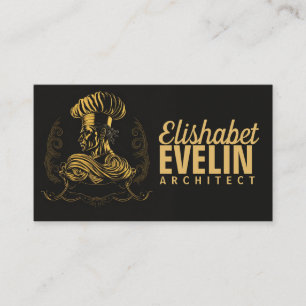 Koch Catering Gold Modernes Schwarzes Blinzeln 507 Visitenkarte