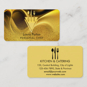 Koch Catering Restaurant Küche Tools Personal Visitenkarte