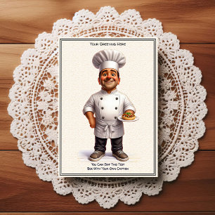 Koch-/Chef-Postkarte für jeden Anlass, anpassbar Postkarte