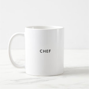 Koch   Chef   Tasse für den französischen Kaffee