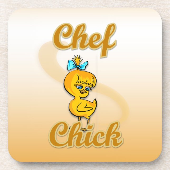 Koch Chick Getränkeuntersetzer (Vorderseite)